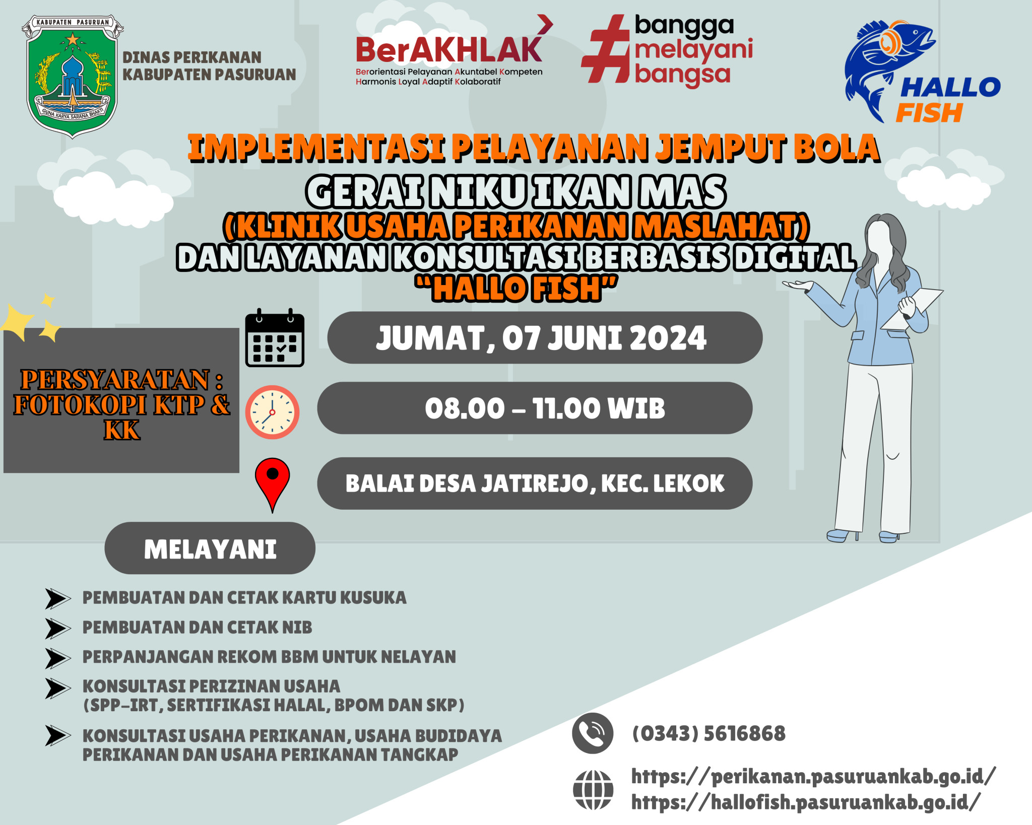 Implementasi Pelayanan Jemput Bola Gerai Niku Ikan Mas dan Hallo Fish
